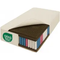 Strefa Spania Pocketvering Matras NEGRO 80x200 cm - Hard H3/H4, Kokos, 21cm