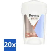 Rexona 20 x - Deodorant Stick - Women Maximum Protection Clean Scent - Anti-transpirant - 45 ml - Anti-transpirant Stick - Zweetbestendig - Frisheid - Zweetgeur - Defence+ Technologie
