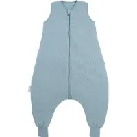 Meyco Baby Uni Baby Winter Slaapoverall Jumper - Pre-washed Hydrofiel - Jeans Blue - 80cm - 2.0 TOG