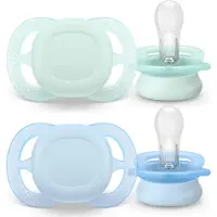 Philips AVENT Fopspeen +0m Start groen/blauw effen 2 St Fopspeen