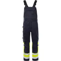 Fristads Flamestat Amerikaanse overall stretch high vis klasse 1 2168 ATHF Hi-Vis Geel/Marineblauw maat C58 heren