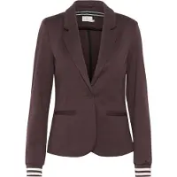 Kaffe Blazers 'Kinnie' chocoladebruin / wit