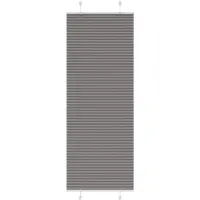 vidaXL Plissé rolgordijn 75x200 cm stofbreedte 74,4 cm antraciet