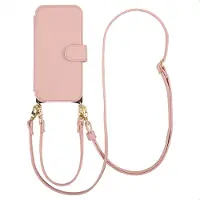 Selencia Riva Bookcase met MagSafe en Koord voor de Apple iPhone 17e / 16e - Old Pink