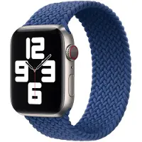 Apple Gevlochten solobandje voor de Watch | 38/40/41/42 mm - Maat 1 - Atlantic Blue