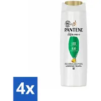 Pantene 4 x - Shampoo - Glad & Zijdezacht - Voedt en Versterkt - Voor Pluizig Haar - 225 ml - Shampoo - Pluizig Haar - Zijdezacht Haar - Voeding Haar - Versterking Haar