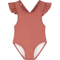 SuperCute badpak Terracotta met gekruiste bandjes maat 98