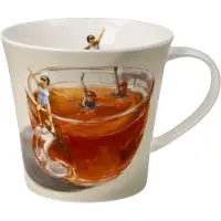 Goebel - Daria Rosso | Koffie / Thee Mok Tea Gym | Beker - porselein - 350ml - 2 stuks