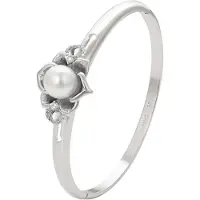 NAEMI Armband zilver / parelwit