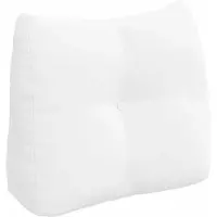 vidaXL Rugkussen Wit 60 x 24 x 50 cm Stof