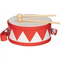Goki trommel rood - speelgoed muziekinstrument voor kinderen.