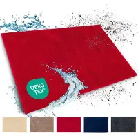 Floordirekt Schoonloopmat Nasa - Zachte & Waterabsorberende Deurmat - Rood 80 x 120 cm - Voor Binnen & Buiten - Antislip Onderzijde - Verkrijgbaar in 5 Kleuren & 8 Maten