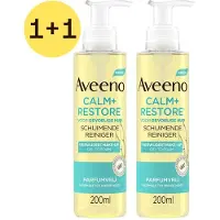 Aveeno Calm+Restore Schuimende Reiniger | Normale tot Gevoelige Huid 2x200 ml Gel