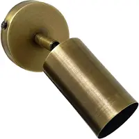 ROYALTECH Bostian wandspot, geborsteld messing, diepte 25 cm, metaal
