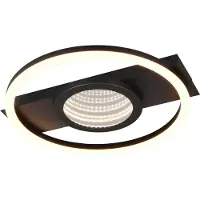 RL LIVE YOUR LIGHT REALITY WHEELER - Plafondlamp - Zwart mat - incl. 1x SMD 16 W - Wandmontage