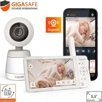 Gigaset BABY 700 Videobabyfoon Radiografisch, WiFi, Bluetooth 2.4 GHz