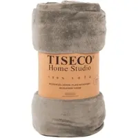 Tiseco Plaid Home Studio Cosy Taupe-150 x 200 cm