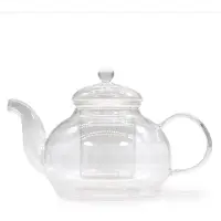 Ancient Wisdom Glazen Infusie Theepot - Ronde Parel - 800ml - 13x12cm