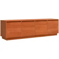 vidaXL TV Kast 156 x 37 x 45 cm Bruin Bewerkt hout