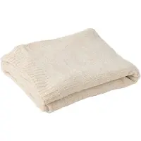 J-Line Blanket chenille polyester ecru