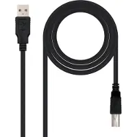 Nanocable Kabel USB 2.0a naar USB B NANOCABLE 10.01.0105-BK Zwart 4,5 m