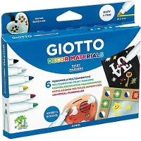 Giotto Hanging Box Of 6 Fibre Pens Decor Materials