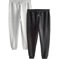 Next Broek grijs gemêleerd / zwart