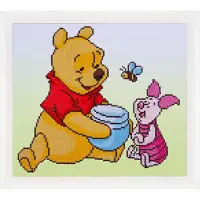 Vervaco - Diamond painting kit - Disney Pooh met knorretje - PN-0175277 - - Borduurpakket volwassenen - Borduurpakket kind