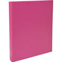 Exacompta Ringmap Ringband Klapper Harde Kaft Polypropyleen 4 ringen 30mm A4 Roze