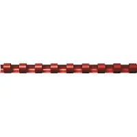 Fellowes Bindrug 10mm 21rings A4 rood 100stuks - 3 stuks