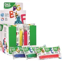 DAS Junior set van 10 Klei in leuke kleuren - 10 blokken van 100gram - o.a. geel, blauw en rood