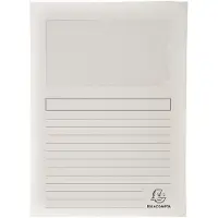 Exacompta 16x FOREVER Pak van 25 venstermappen 120g/m2 - 22x31cm voor A4 - Wit - 50270E