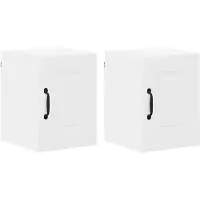 vidaXL Vaatwasserpaneel Kalmar 2 pcs Wit Bewerkt hout