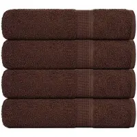 vidaXL Handdoeken FROGN 4 st 50x100 cm 360 g/m² bruin