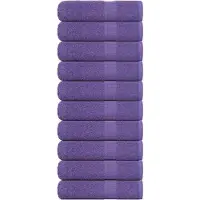 vidaXL Handdoeken FROGN 10 st 50x100 cm 360 g/m² paars