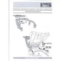 Yamaha Platine support de top case CITY pour moto 850 MXT NIKEN BV1-F84X0-00