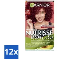 Garnier - Nutrisse Ultra Color 5.62 - Haarkleuring - Levendig Rood - Voedend - Permanente Kleur - Voordeelverpakking - 12 stuks
