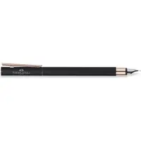 Faber-Castell Vulpen NEO Slim zwart mat, rosé goud, M