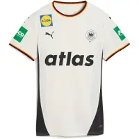 Puma Duitse handbalbond 2026 thuisshirt voor Dames, Grijs/Wit, Maat L