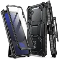Supcase Armorbox hoesje met screenprotector geschikt voor Samsung Galaxy S24 FE - Zwart