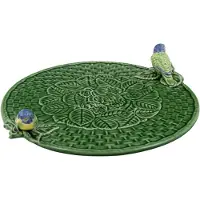 Bordallo Pinheiro Strawberries Dienblad 37 Cm - Overige borden & schotels Aardewerk Green - 65011879