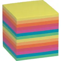 Folia Notes, ft 90 x 90 mm, vulling voor memokubus, geassorteerde kleuren 12 stuks