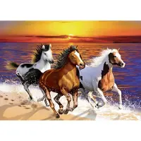 Wooden City WoodenCity Houten Puzzel Wilde Paarden 1010 Stukjes