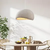 LumenXL Wabi Sabi hanglamp Urban Stone met terrazzo beige steenmotief - 50 x 34 cm