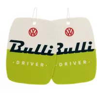 Brisa VW Collection by - Set van 2 Volkswagen luchtverfrissers met VW "Bulli Driver"-motief (Groene appel)
