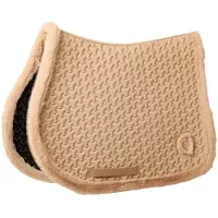 Kentucky Horsewear Horsewear - Zadeldoek Fake Fur Plaited Quilt jumping beige
