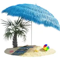 Kingsleeve Parasol Hawaii Blauw Ø160cm UV-bescherming 30+