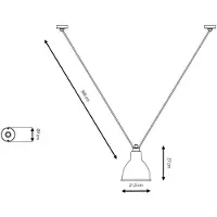 Lampe Gras Hanglampe , Koper, Woonkamer, Koper