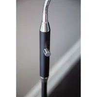 Halo Design Vloerlampe , dimbare, Zwart, Woonkamer, Metaal