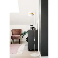 Halo Design Vloerlampe , Zwart, Woonkamer, Glas
